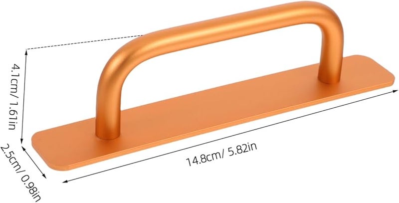 Gold Adhesive Cabinet Door Pulls 2pcs Vintage Handles for Wardrobe Drawer Sliding Doors - Image 2